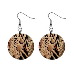 Animal-pattern-design-print-texture Mini Button Earrings