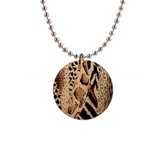 Animal-pattern-design-print-texture 1  Button Necklace by nate14shop