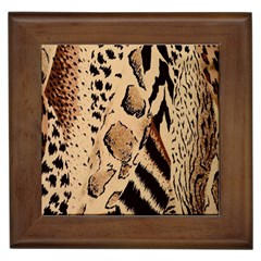 Animal-pattern-design-print-texture Framed Tile by nate14shop