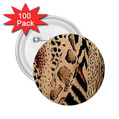 Animal-pattern-design-print-texture 2 25  Buttons (100 Pack)  by nate14shop