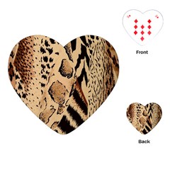 Animal-pattern-design-print-texture Playing Cards Single Design (heart) by nate14shop