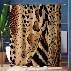 Animal-pattern-design-print-texture Shower Curtain 60  X 72  (medium)  by nate14shop