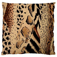 Animal-pattern-design-print-texture Large Cushion Case (Two Sides)