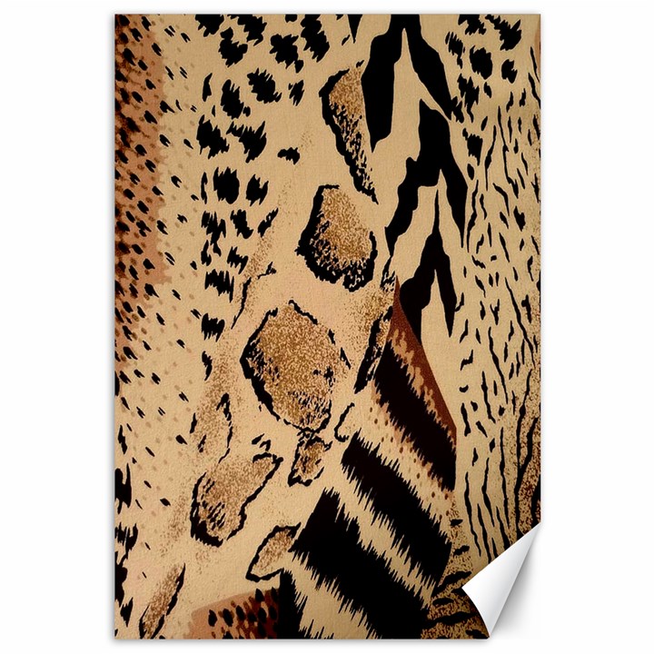 Animal-pattern-design-print-texture Canvas 12  x 18 