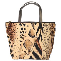 Animal-pattern-design-print-texture Bucket Bag by nate14shop