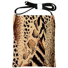 Animal-pattern-design-print-texture Shoulder Sling Bag by nate14shop