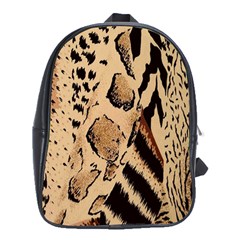 Animal-pattern-design-print-texture School Bag (xl) by nate14shop