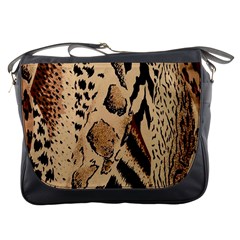 Animal-pattern-design-print-texture Messenger Bag by nate14shop