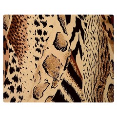 Animal-pattern-design-print-texture Double Sided Flano Blanket (Medium) 