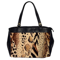 Animal-pattern-design-print-texture Oversize Office Handbag (2 Sides) by nate14shop