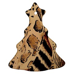 Animal-pattern-design-print-texture Christmas Tree Ornament (two Sides) by nate14shop