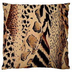 Animal-pattern-design-print-texture Standard Flano Cushion Case (two Sides) by nate14shop