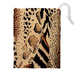 Animal-pattern-design-print-texture Drawstring Pouch (5xl) by nate14shop