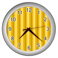 Autumn Wall Clock (silver) by nate14shop