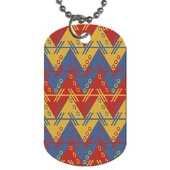 Aztec Dog Tag (one Side) by nate14shop