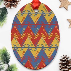 Aztec Oval Ornament (two Sides)