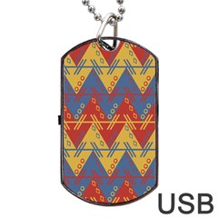 Aztec Dog Tag Usb Flash (one Side) by nate14shop