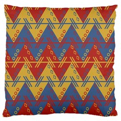 Aztec Large Flano Cushion Case (two Sides) by nate14shop