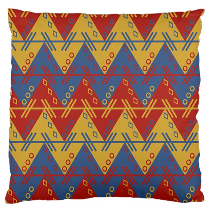 Aztec Large Flano Cushion Case (Two Sides)