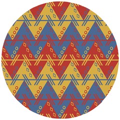 Aztec Wooden Puzzle Round by nate14shop