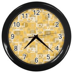 Background Abstract Wall Clock (black) by nate14shop