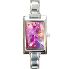 Background-color Rectangle Italian Charm Watch by nate14shop