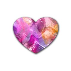 Background-color Rubber Coaster (heart) by nate14shop