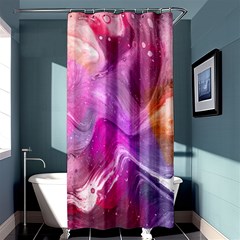 Background-color Shower Curtain 36  X 72  (stall)  by nate14shop