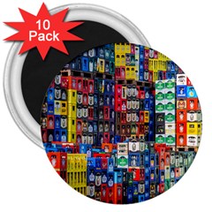 Beverages 3  Magnets (10 Pack)  by nate14shop