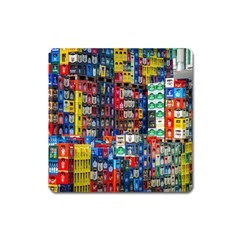 Beverages Square Magnet by nate14shop