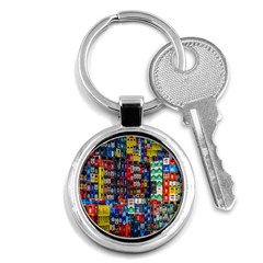 Beverages Key Chain (round) by nate14shop