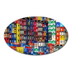 Beverages Oval Magnet by nate14shop