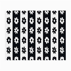 Black-and-white-flower-pattern-by-zebra-stripes-seamless-floral-for-printing-wall-textile-free-vecto Small Glasses Cloth (2 Sides) by nate14shop