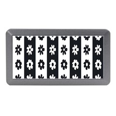 Black-and-white-flower-pattern-by-zebra-stripes-seamless-floral-for-printing-wall-textile-free-vecto Memory Card Reader (mini)