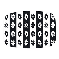 Black-and-white-flower-pattern-by-zebra-stripes-seamless-floral-for-printing-wall-textile-free-vecto Mini Square Pill Box by nate14shop