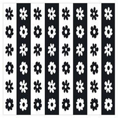 Black-and-white-flower-pattern-by-zebra-stripes-seamless-floral-for-printing-wall-textile-free-vecto Lightweight Scarf  by nate14shop