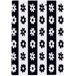 Black-and-white-flower-pattern-by-zebra-stripes-seamless-floral-for-printing-wall-textile-free-vecto A4 Clipboard Back