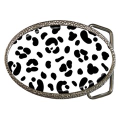 Blak-white-tiger-polkadot Belt Buckles by nate14shop