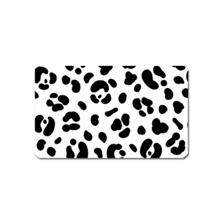 Blak-white-tiger-polkadot Magnet (Name Card)