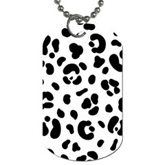 Blak-white-tiger-polkadot Dog Tag (one Side) by nate14shop