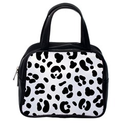 Blak-white-tiger-polkadot Classic Handbag (one Side) by nate14shop