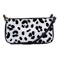 Blak-white-tiger-polkadot Shoulder Clutch Bag by nate14shop