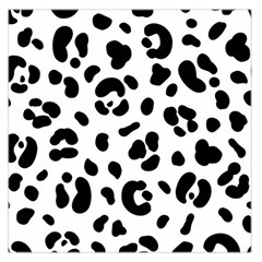 Blak-white-tiger-polkadot Square Satin Scarf (36  X 36 ) by nate14shop