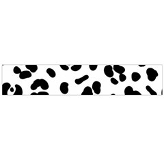 Blak-white-tiger-polkadot Large Flano Scarf  by nate14shop