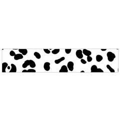 Blak-white-tiger-polkadot Small Flano Scarf by nate14shop