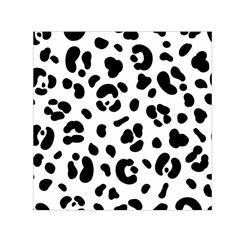 Blak-white-tiger-polkadot Square Satin Scarf (30  X 30 ) by nate14shop