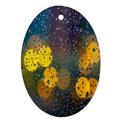 Bokeh Oval Ornament (two Sides) by nate14shop