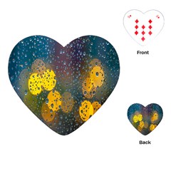 Bokeh Playing Cards Single Design (heart)