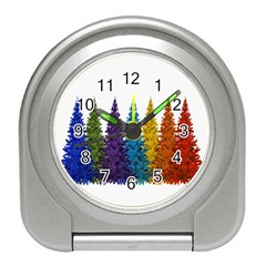 Christmas-002 Travel Alarm Clock by nate14shop