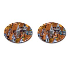 Christmas-motif Cufflinks (oval)